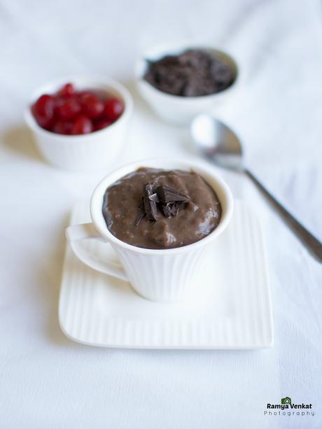 chocolate pudding recipe - eggless pudding