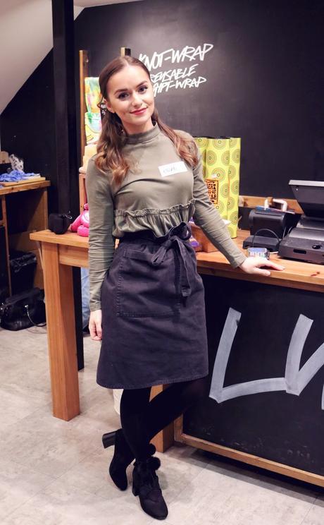 LUSH member of staff apron