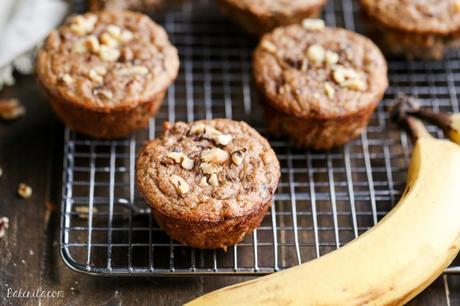 You would never guess that these Paleo Banana Nut Muffins have no added sugar - all the sweetness comes from the bananas! These gluten-free muffins make a great breakfast or snack.