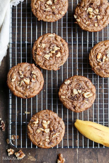 You would never guess that these Paleo Banana Nut Muffins have no added sugar - all the sweetness comes from the bananas! These gluten-free muffins make a great breakfast or snack.