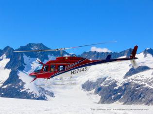 alaska, glacier, Bell 206L-1 LongRanger II