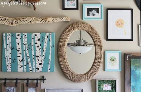 DIY Nautical Rope Mirror: 