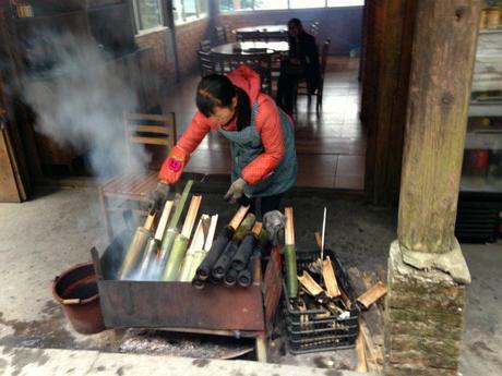 Guilin Ping'an Bamboo cooking