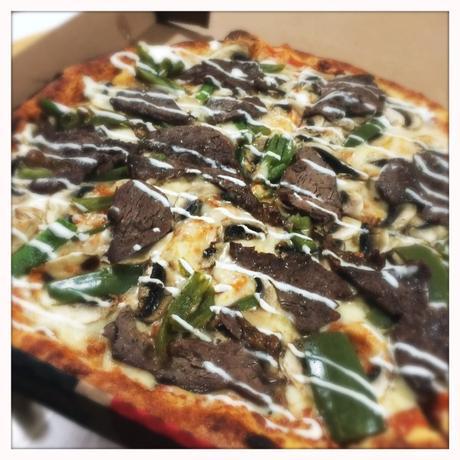 rib eye steak pizza cc's pizza pie company