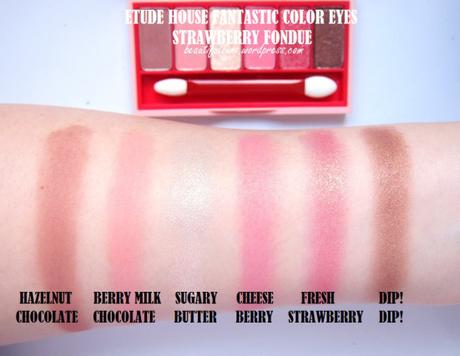 Etude House Berry Delicious Eyeshadow palettes swatches 2