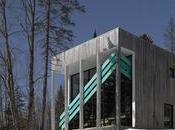 Dozens Levels Give Quebec Home Stadium-Sized Views Forest