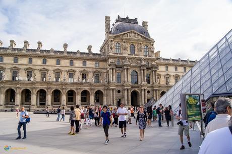 Outside the Lourve, Paris