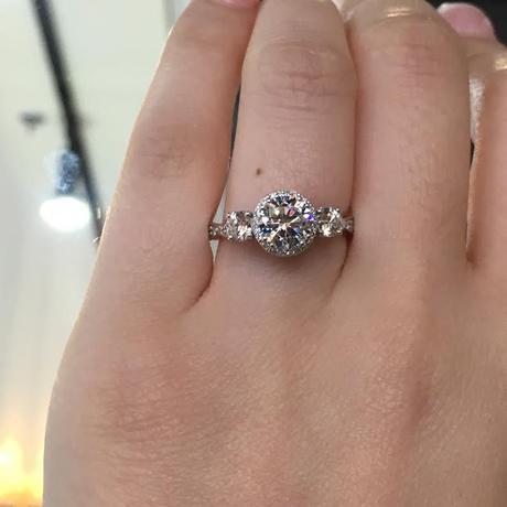 Tacori Dantela three stone ring