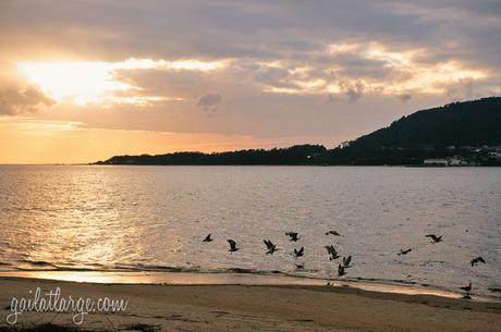 sunset in Caminha, Portugal