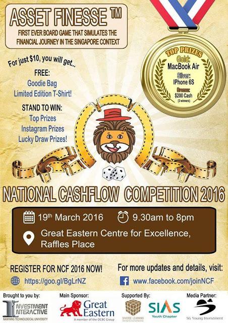 National CashFlow Competition 2016 - Board Game Competition is Back Again!