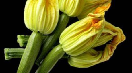 Flowers to Brighten a Rainy Day, Frittata with Zucchini Flowers