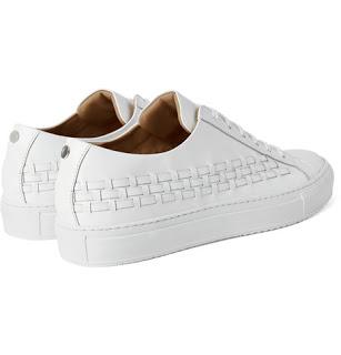 Woven Wonder:  OAMC Woven Polished Leather Sneakers