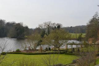 A winter picnic in a fine garden