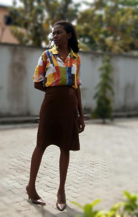 Faux Suede Skirt