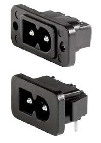 Schurter Series 2577 and 2579 Polarized Appliance Inlet