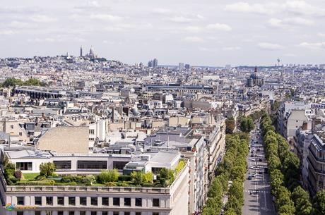 View towards Sacre Couer from the Arc