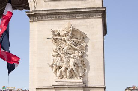 Details on the Arc de Triomphe, Paris