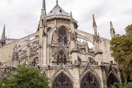 Rear of Notre Dame Cathedral