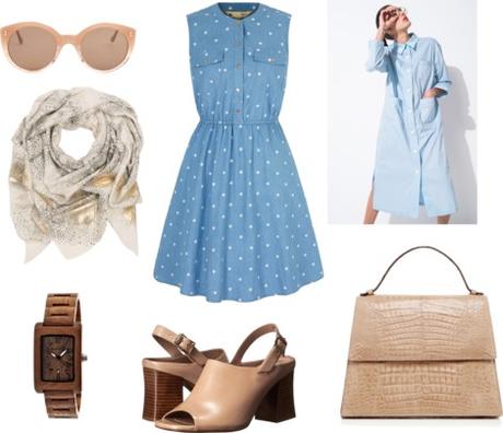 Brooklyn movie inspired - blue midi dress