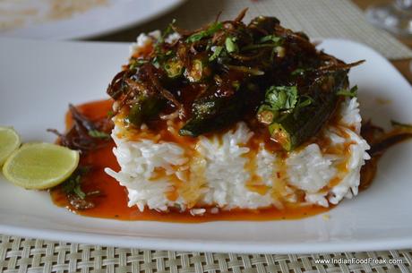 Coconut Rice served with Sambal