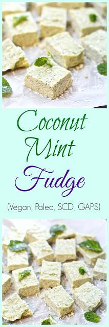 Coconut Mint Fudge (Paleo, Vegan, SCD, GAPS)