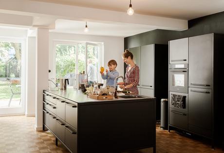 Renovation of 1967 Hamburg apartment with Vipp kitchen.