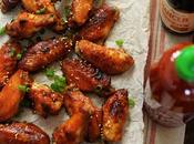 Fast Easy Oven-Baked Sticky Chicken Wings with Sriracha, Sesame Honey (Donna Hay)