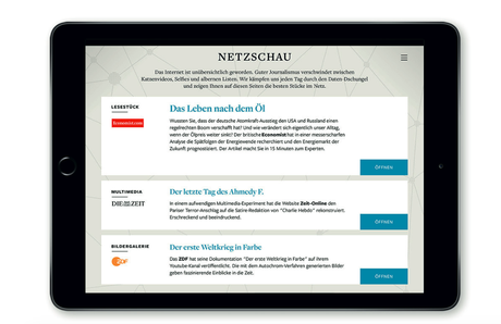 Die Welt: Doing what the tablet can do best