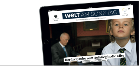 Die Welt: Doing what the tablet can do best