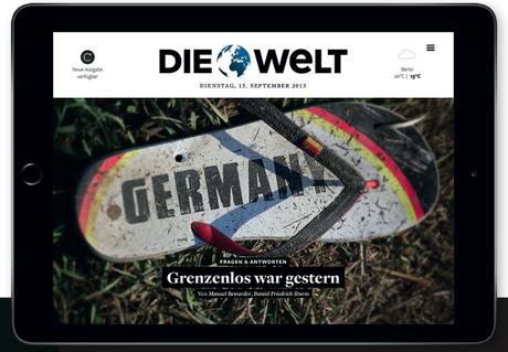 Die Welt: Doing what the tablet can do best