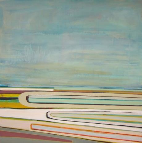 Artist Kelly Neidig's Abstract Landscape Paintings at The Road Gallery