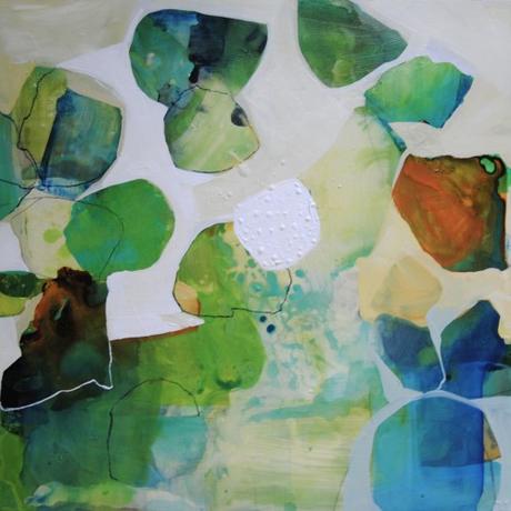 Artist Liz Barber's Abstract Paintings at The Road Gallery