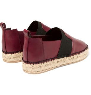 The Seasonal Slip:  Balenciaga Leather Espadrilles