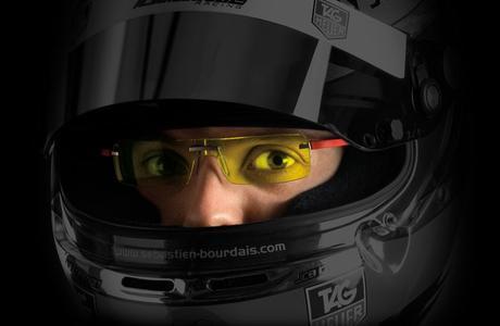 Sebastien Bourdais wearing Tag Heuer Night Vision