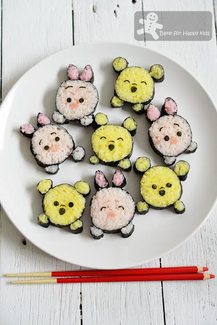 Disney Pooh and Piglet Tsum Tsum Sushi