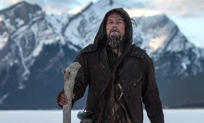 Leonardo DiCaprio as American explorer Hugh Glass in The Revenant