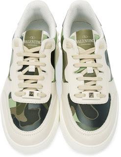 Rock Steady: Valentino Off-White Camouflage Rock Be Sneakers