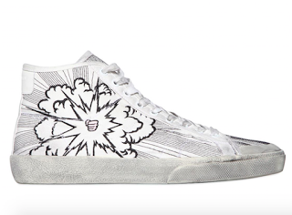 Whimsy's Entered The House:  Saint Laurent Court Classic Surf Embroidered Sneaker