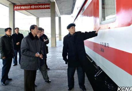 DPRK Premier Visits Ryongnam Dockyard DPRK Premier Pak Pong Ju inspects finishing work on railway carriages at Pyongyang Railway Station (Photo: KCNA).