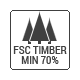 Minimum 70% FSC Timber