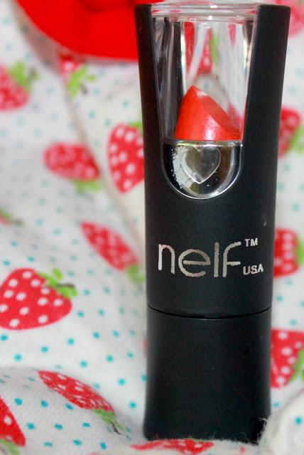 Nelf Usa Tangy Orange Trendy Diva Lipstick Review & LOTD