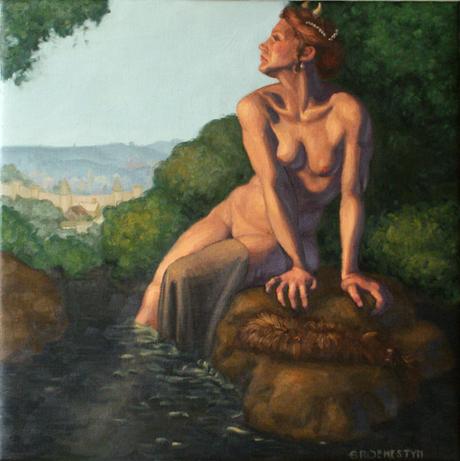 Diana (oil on linen)