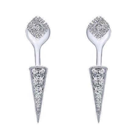 Diamond spike earrings