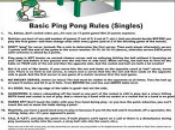 FREEBIE: Table Tennis Rules Poster (ALL)