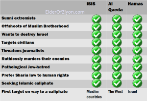 Some similarities: Hamas-Hizbollah-ISIS