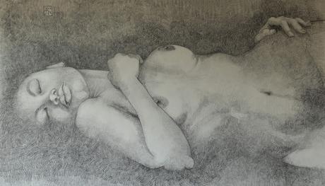 A Dream Study - Etching with graphite pencils...