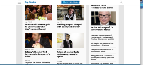 It’s a new website design for The Toronto Star