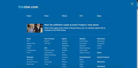 It’s a new website design for The Toronto Star