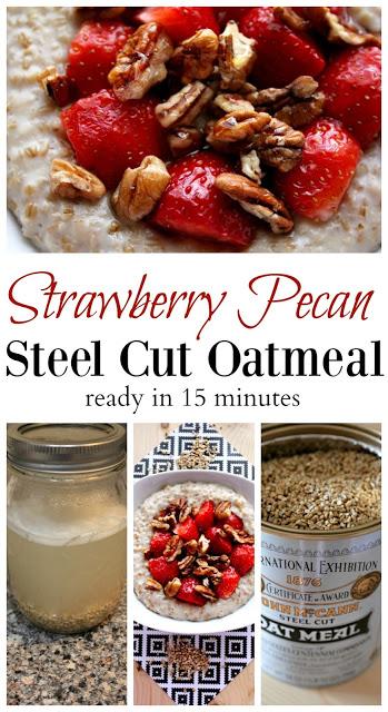 Strawberry Pecan Steel Cut Oatmeal