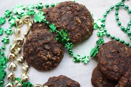 Vanilla Stout Chocolate Oatmeal Cookies